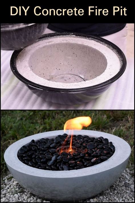 Create a Beautiful DIY Concrete Fire Pit for Your Backyard Oasis | Fire pit, Concrete fire pits ...