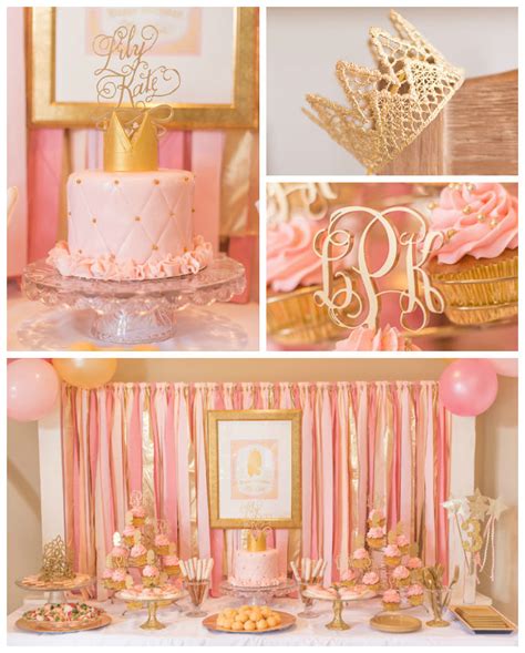 Kara's Party Ideas Pink & Gold Princess themed birthday party via Kara ...