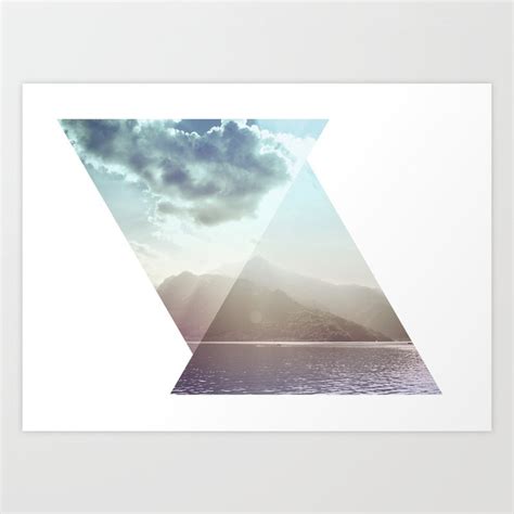 Triangle Mountain Art Print by Kilian Guenthner | Society6