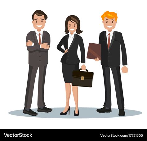 Office staff Royalty Free Vector Image - VectorStock