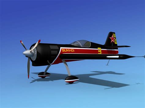 Sukhoi SU-26 Aerobat V05 3D Model by Dreamscape Studios