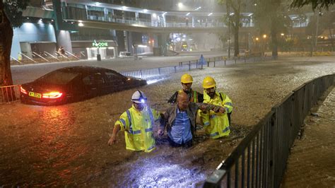 Storms Cause Major Flooding in Hong Kong and Nearby Cities - The New York Times