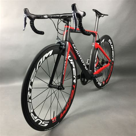 Acheter Vélo De Route Complet En Fibre De Carbone Pour Course Cycliste Leadnovo Noir Rouge Blanc ...