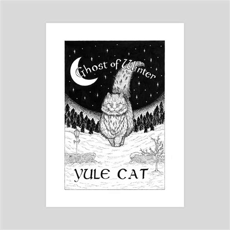 Yule Cat, an art print by Kay Ann - INPRNT