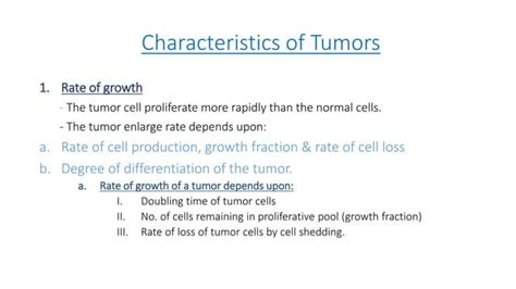 Neoplasia - Characteristics & Classification of Neoplasm | PPT