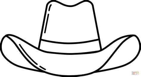 Cowboy Hat coloring page | Free Printable Coloring Pages