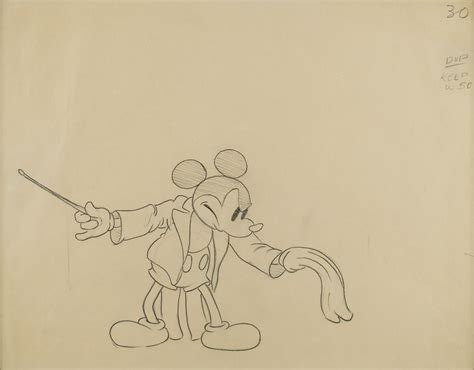 Mickey Mouse production drawing from Mickey's Grand Opera | RR