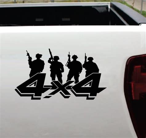 4×4 Decal Sticker Soldier Design – Ford Dodge Chevy Gmc | Custom Made ...