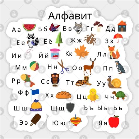 Russian Language Alphabet with Pictures - Russian Alphabet ...