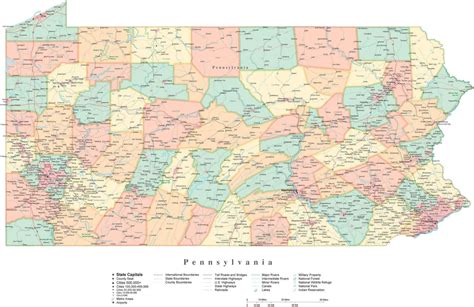 Map Of Pa Counties