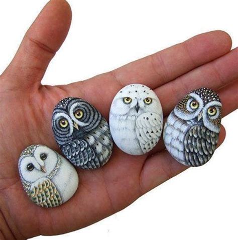 DIY Owl Stone Painting | iCreatived