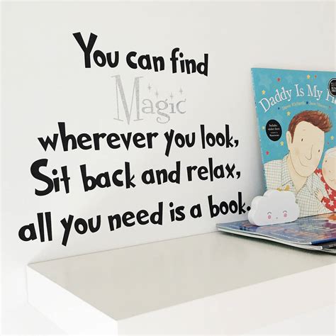 Children's Reading Quote Wall Sticker By V&C Designs