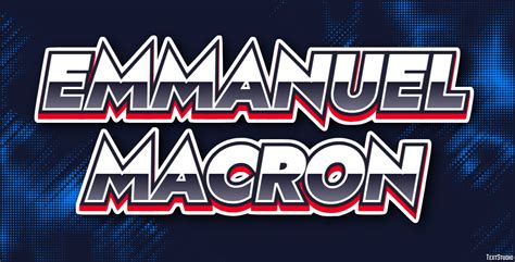 Emmanuel Macron Text Effect and Logo Design Celebrity