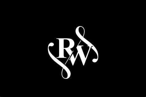 RW Monogram Logo Design V6 Graphic by Greenlines Studios · Creative Fabrica