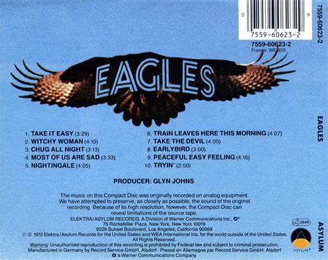 The gallery for --> The Eagles Greatest Hits Album Cover