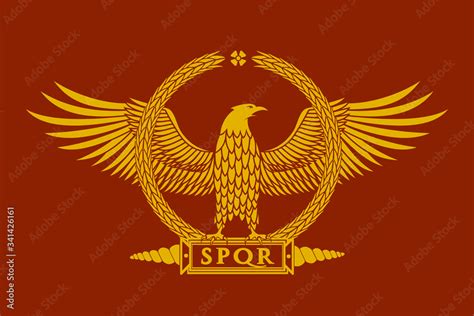 Roman eagle logo vector illustration Stock Vector | Adobe Stock