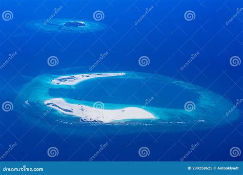 Aerial View of Maldives Islands Stock Image - Image of planet, blue: 299258625