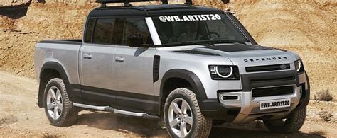 2020 Land Rover Defender Pickup Truck Rendered, Yet It Won't Happen ...