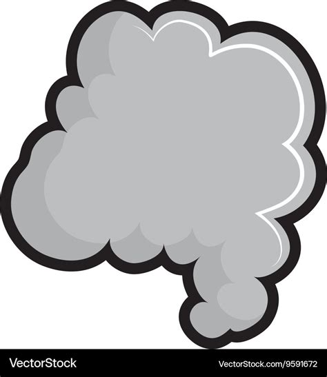 Smoke icon fog design graphic Royalty Free Vector Image