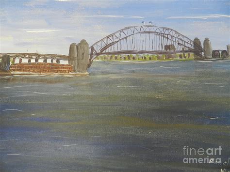 Sydney Harbour Bridge in Sydney Australia Painting by Pamela Meredith - Fine Art America