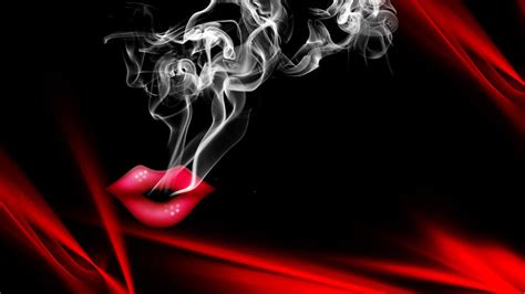 Lips and smoke wallpaper by tiinane on DeviantArt