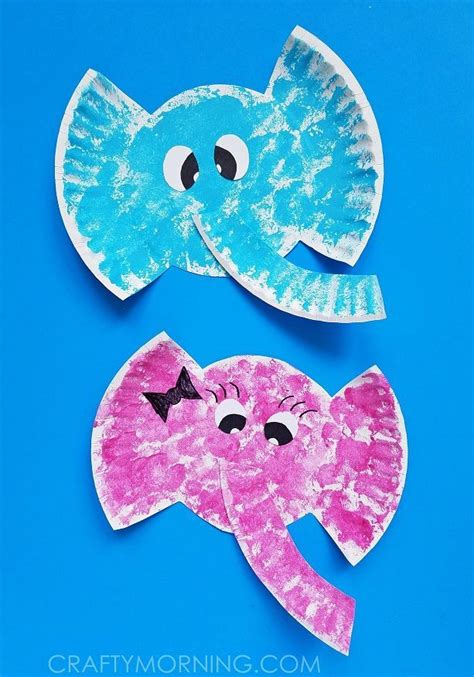 Paper plate elephant craft for kids to make! Adorable!! | Elephant Theme | Pinterest | Elephant ...