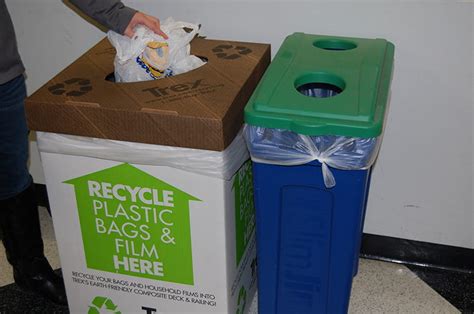 New Plastic Bag Recycling Bins Provided on Campus