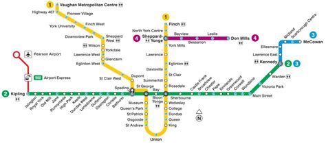 Toronto Subway Map 2024 | TORONTO-INFO