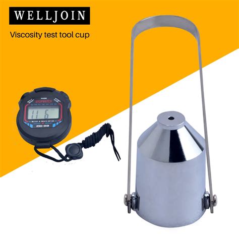 Paint Viscosity Cup Viscometer Flow Cup With Stopwatch Mixing Thinning ...