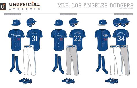 UNOFFICiAL ATHLETIC | Los Angeles Dodgers Rebrand