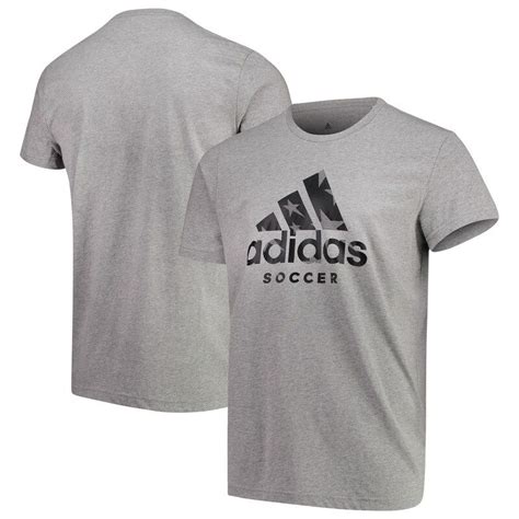 adidas Soccer T-Shirt - Heathered Gray | Soccer tshirts, Adidas soccer, Soccer shirts