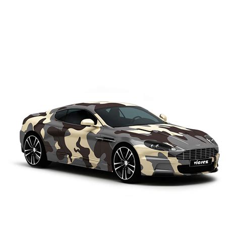 Vicrez Vinyl Car Wrap Film vzv10800 Beige Brown Grey Camo Pattern