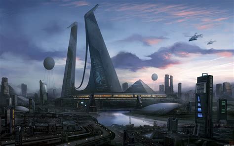 sci fi, Futuristic, City, Cities, Art, Artwork Wallpapers HD / Desktop and Mobile Backgrounds