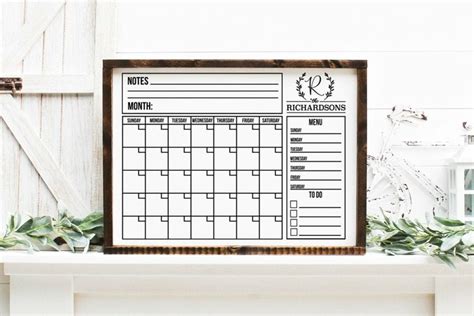 Free SVGs download - Customizable Family Calendar SVG | Free Design ...