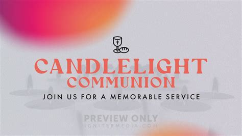 Candlelight Communion - Title Graphics | Church Visuals