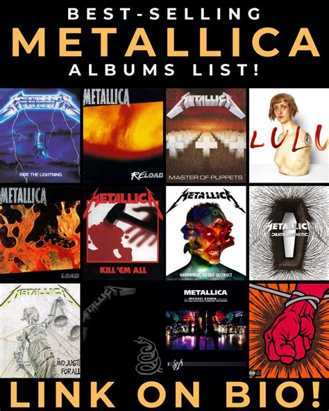 Best-Selling Metallica Albums - MetalheadCommunity.com | Metallica albums, Metallica album ...