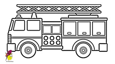 How To Draw A Fire Truck - ClipArt Best