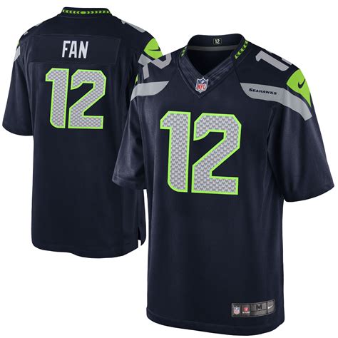 Youth Seattle Seahawks Fan 12 Nike College Navy Team Color Game Jersey