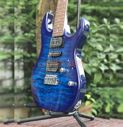 Ibanez GRX70QA RG GIO Series Electric Guitar (Transparent Blue Burst) - Gopandy Musical