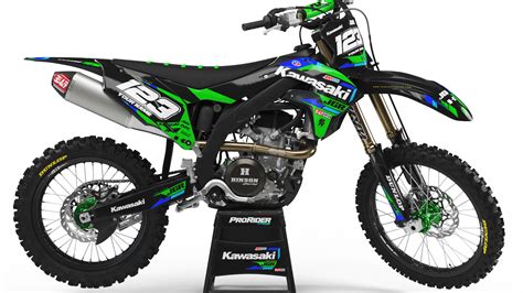 Custom dirt bike Graphics kit KAWASAKI MOTOCROSS JGR CA37B | custom-graphics-mx