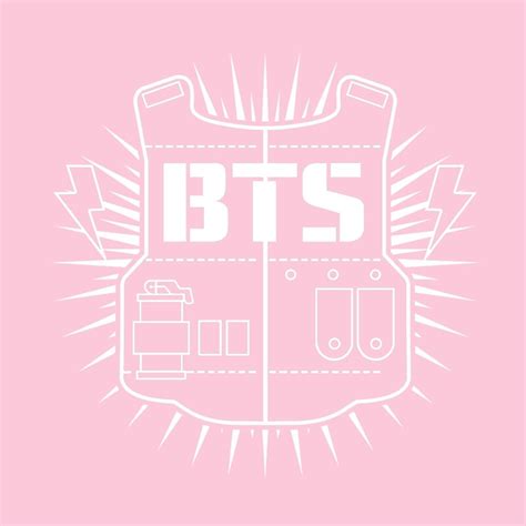 "BTS Baby Pink Logo Pillow" Canvas Prints by Ihatebronti | Redbubble