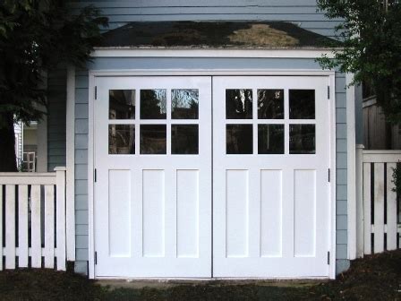 Hand-made custom Swing Carriage House Garage Doors and REAL Carriage House Garage Doors by ...