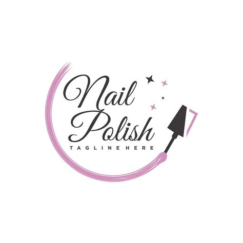 Nail polish logo icon with modern creative and unique concept design ...