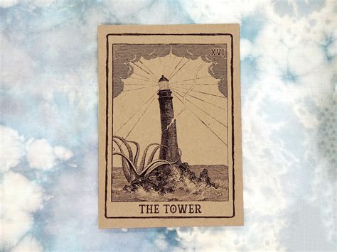 The Tower Tarot Card Art Print - Etsy