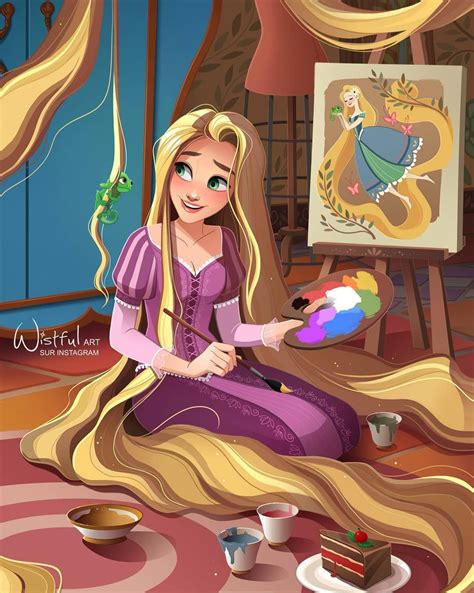 Wistful on Instagram: "⭐ Rapunzel's painting ⭐ I'm back after a very long period of inactivity ...