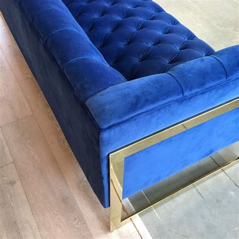 Blue Velvet Sofa - hausmodern - beautiful modern and mid-century modern furniture