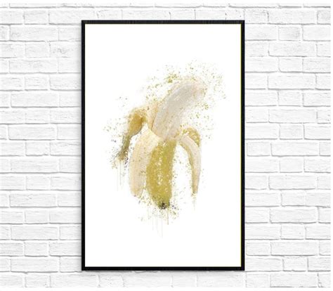 Banana Art Print – Poster | Canvas Wall Art Print - Jenifer Shop