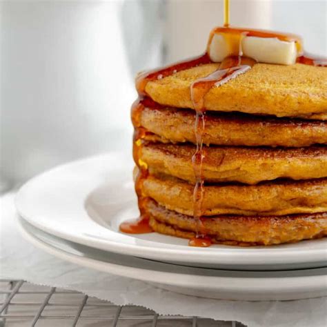 Easy Pumpkin Pancakes With Pancake Mix - Barefoot In The Pines