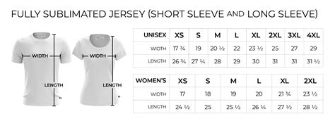 Sizing Chart | VII Apparel Co. – VII Apparel Co.