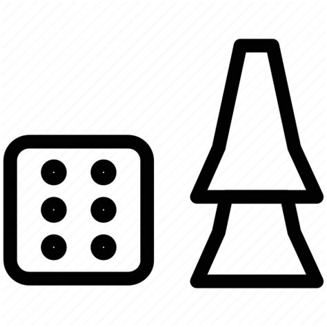 Board game elements, board game pieces, dice, playing pieces icon - Download on Iconfinder